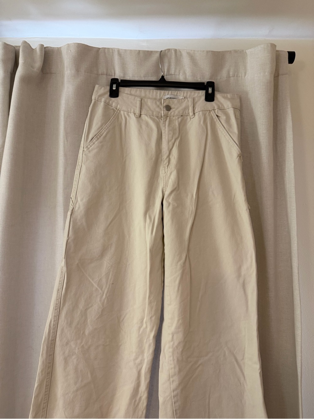 refuge Cream Wide-Leg Pants